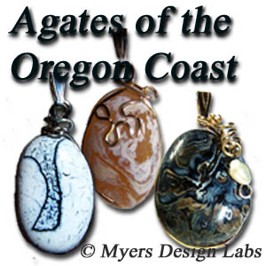 Samples pendants of Agates of the Oregon Coast to be worn as pendants!